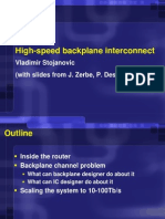 High-Speed Backplane Interconnect: Vladimir Stojanovic (With Slides From J. Zerbe, P. Desai, R. Kollipara)