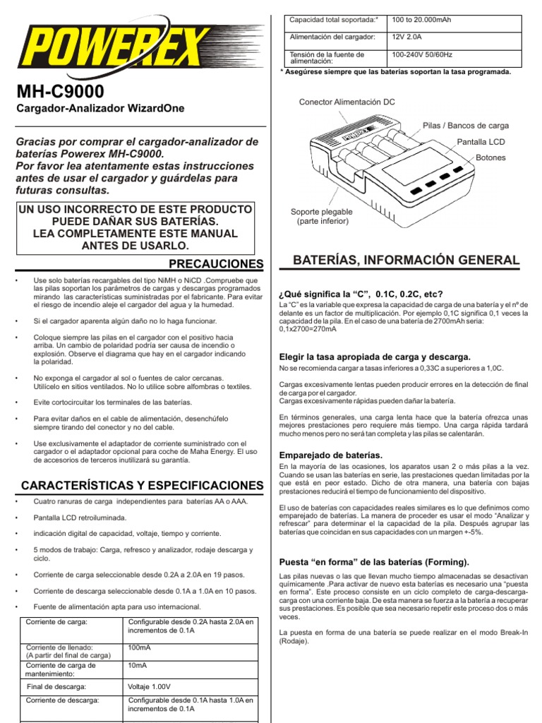 Como utilizar el modo REFRESH & ANALIZE en el cargador powerex MH-C9000