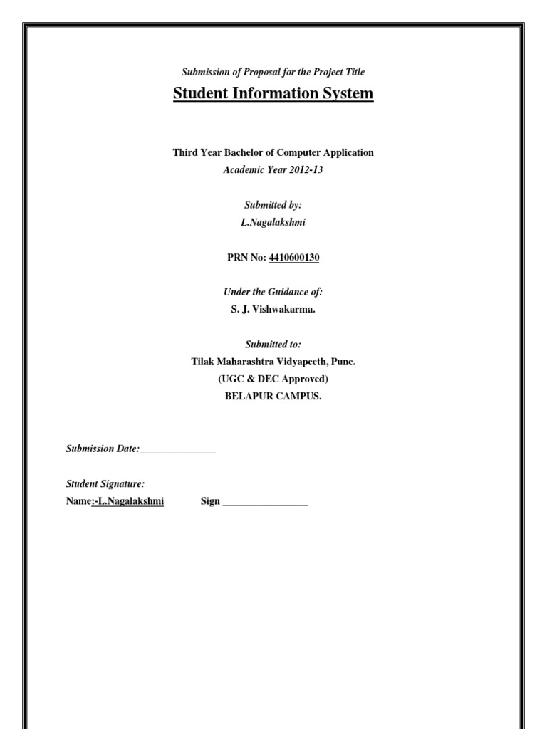 STUDENT INFORMATION SYSTEM SAMPLE visual data 4