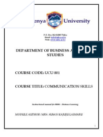 UCU 001 Communication Skills