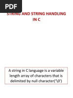 String and String Handling INC