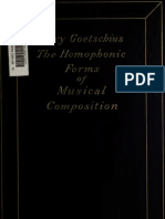 The Homophonic Forms of Musical Composition - Percy Goetschius