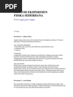 Download CONTOH EKSPERIMEN FISIKA by agussiswanto097 SN135332997 doc pdf