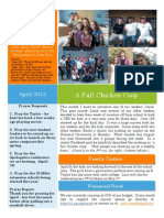 April 2013 Newsletter