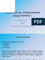 Algoritma Dan Pemrograman Dengan Bahasa C