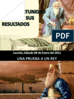 Leccion 02 Una Oportunidad Perdida y Sus Resultados