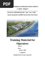 Training Material For Operators