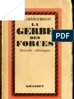 Alphonse de Chateaubriant La Gerbe Des Forces