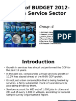 Effect of Budget 2012-13 onn servic sector...