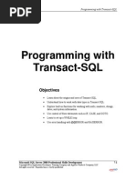 Programming With Transact-SQL