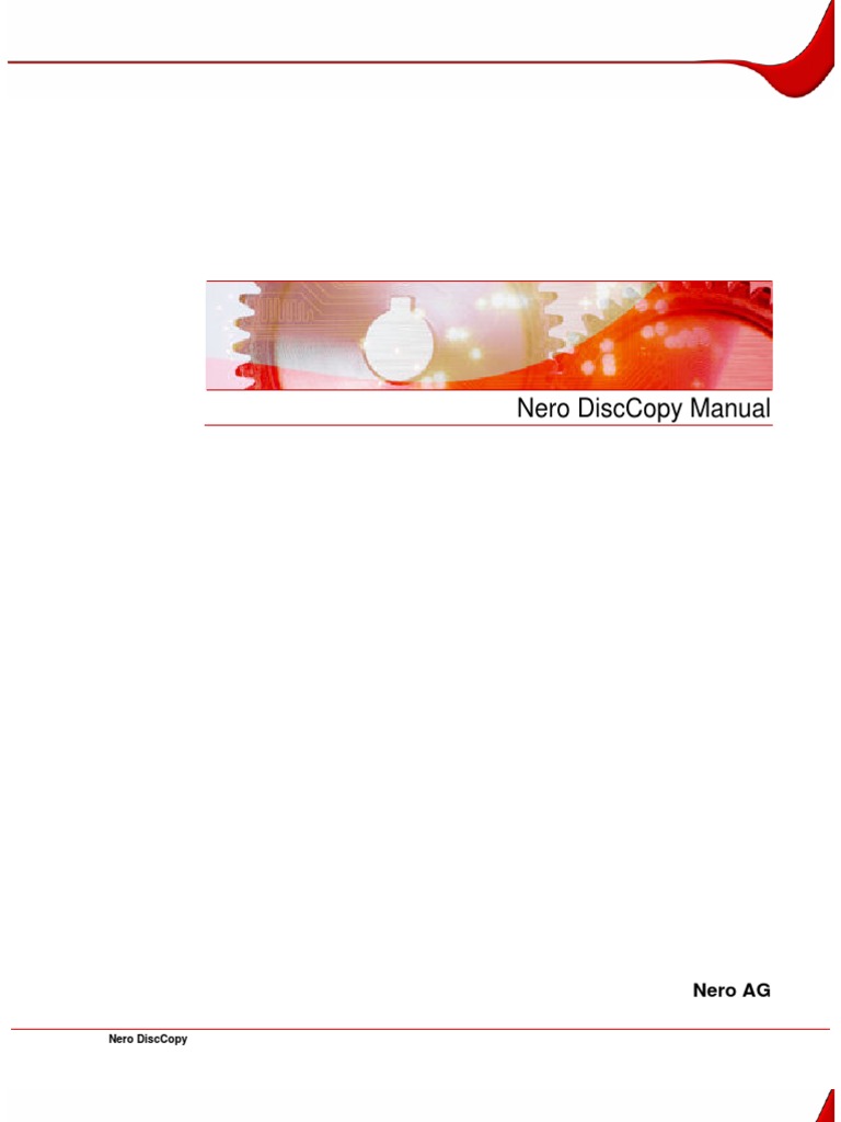 Nero Disccopy Manual | PDF