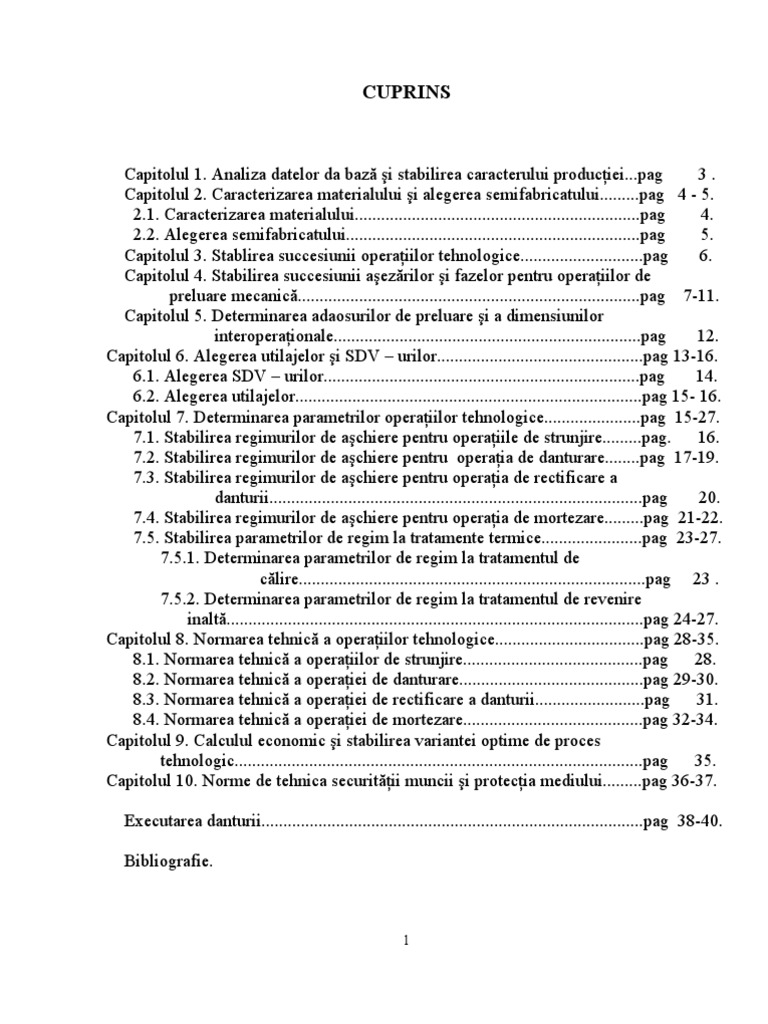 Proiectarea Unei Roti Dintate | PDF