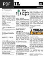 Monthly Calendar Of Events For Rei Houston Australia Leisure