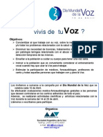 Afiche Jornadas Por El Día Mundial de La Voz