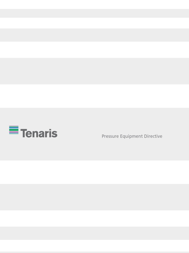 Tenaris Pressure Equipment Directive | PDF