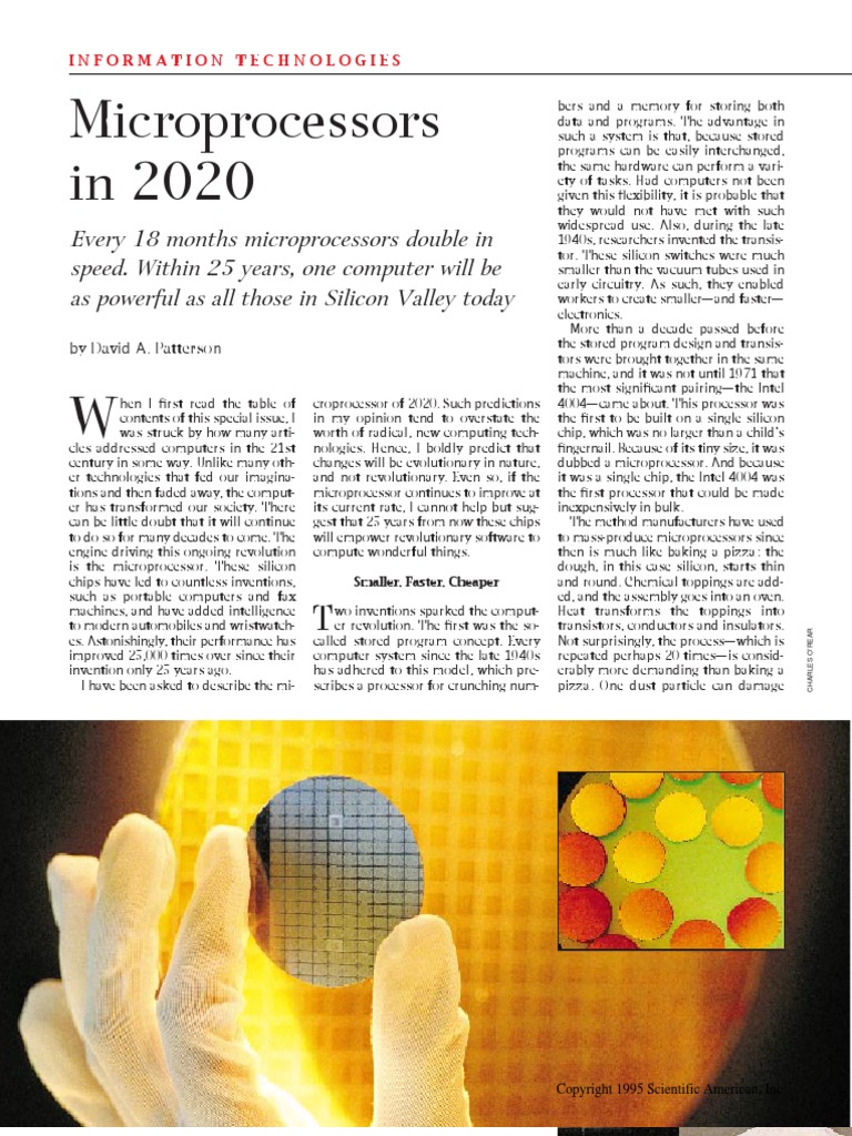 Microprocessors in 2020 | PDF | Integrated Circuit | Microprocessor