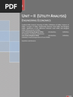 Utility Analysis - Engineering Economics