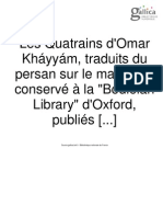 Les Quatrains D'omar Kháyyám