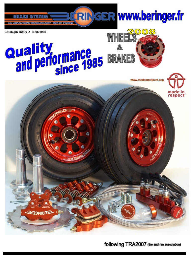 Beringer Wheels Brakes Catalog Brake Landing Gear
