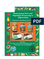 Principles of Harvest Handling, Storage and Processing of Fruits and Vegetables