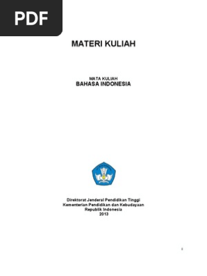 Buku Ajar Bahasa Indonesia Perguruan Tinggi Pdf - Cara Mengajarku