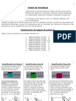 Etapas de Potencia Clase a, b, A-b, y Bridge)