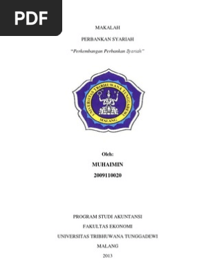 Makalah Perkembangan Perbankan Syariah