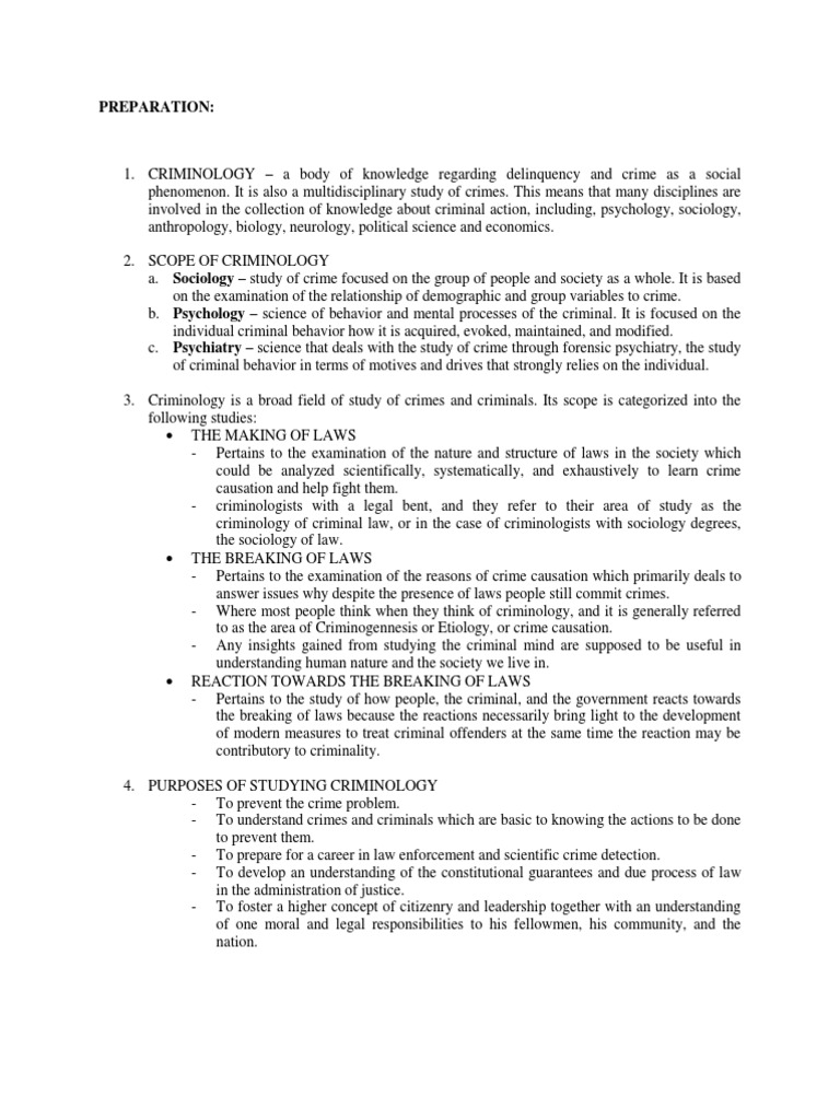 Criminology degree picture