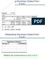 Interpreting Regression Output