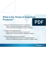 What Is The Threat of Substitute Products?
