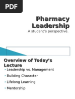 Download Pharmacy Leadership A students perspective by Joey Mattingly SN13549070 doc pdf