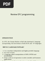 Review of C Programming