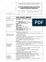 Ficha de Seguridad de La Sulfanilamida