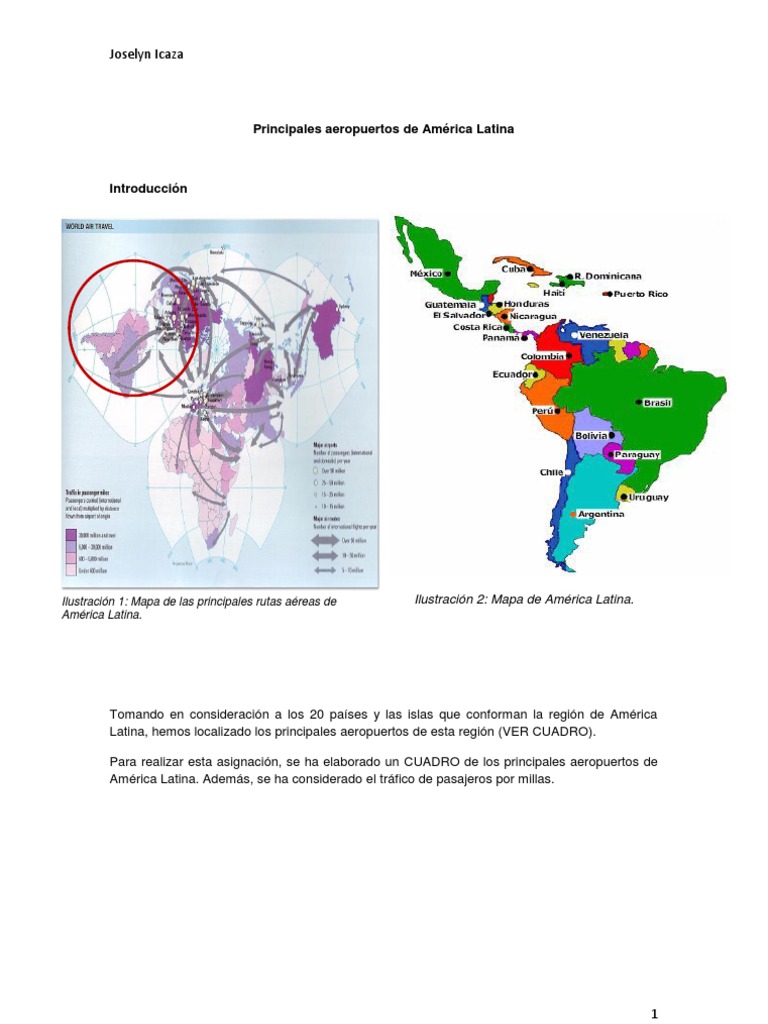 Principales aeropuertos de América Latina Sonora Departamento de Petén