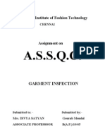 Garment Inspection Report