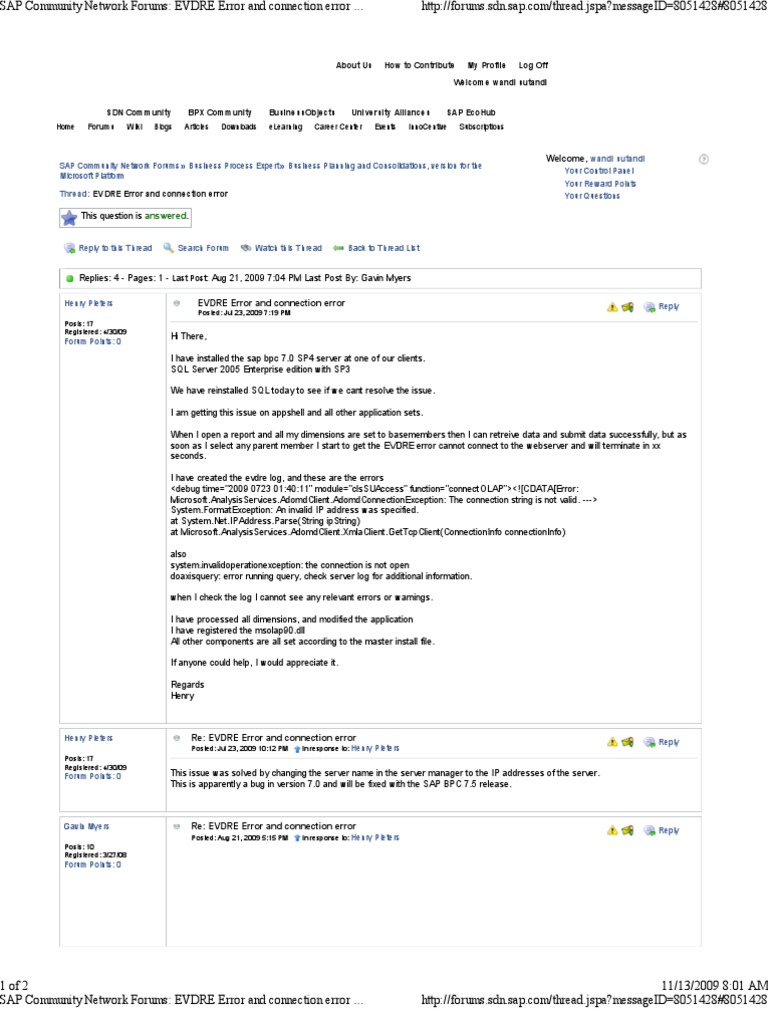 EVDRE Error Troubleshooting Guide | PDF | Internet Forum | Microsoft ...