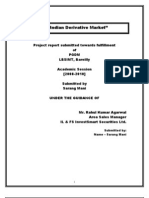  Project on Derivative Market