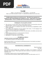 Resume Template