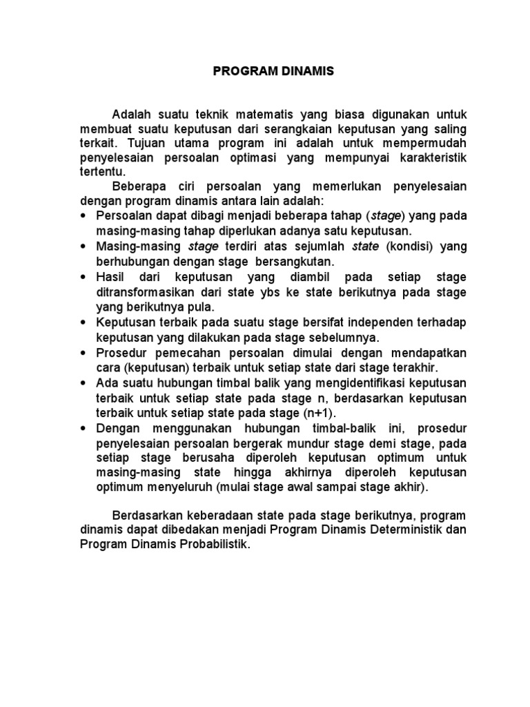 Program Dinamis