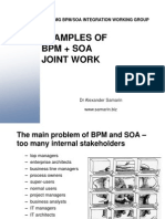 Examples of BPM+SOA Joint Work