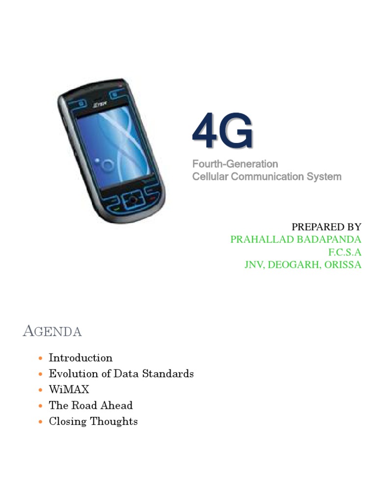 4G | PDF | 4 G | Wi Max