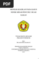Download Tugas Akhir Filsafat Hukum Nenek Minah by Tri Agustina Rahayu SN135529515 doc pdf