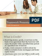 Teamwork Presentation: Credit Management