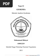 Download Metode Analisis Geokimia by Muhammad Hidayat SN135532129 doc pdf