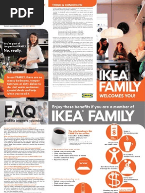 Ikea Family Welcome Pamphlet En Coupon Voucher