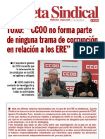 Gaceta Sindical (Edicion Especial n 148) Trama de Corrupcion en Relacion a Los ERE