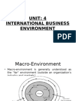 Unit 4 International Business Environment