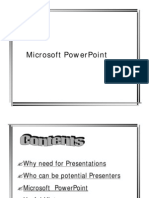 A Lecture on Power Point