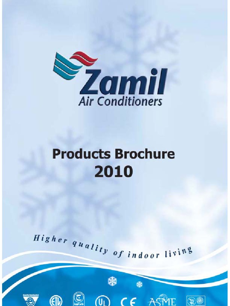 Zamil Product Brochure Air Conditioning Engineering Thermodynamics