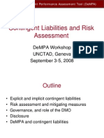 Contingent Liabilities and Risk Assessment: Dempa Workshop Unctad, Geneva September 3-5, 2008